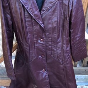 Vintage leather trench
